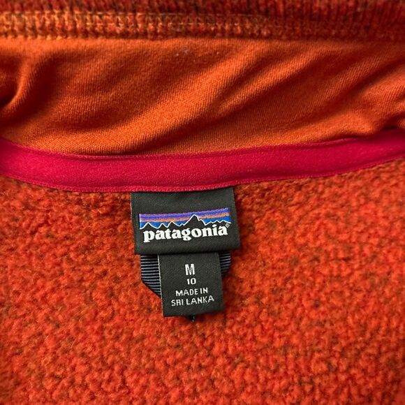 Patagonia Better Sweater 1/4 zip Dark Orange Sweatshirt - Picture 5 of 6